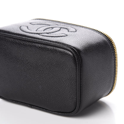 Chanel Caviar Vanity Cosmetic Case Black 10 of 13