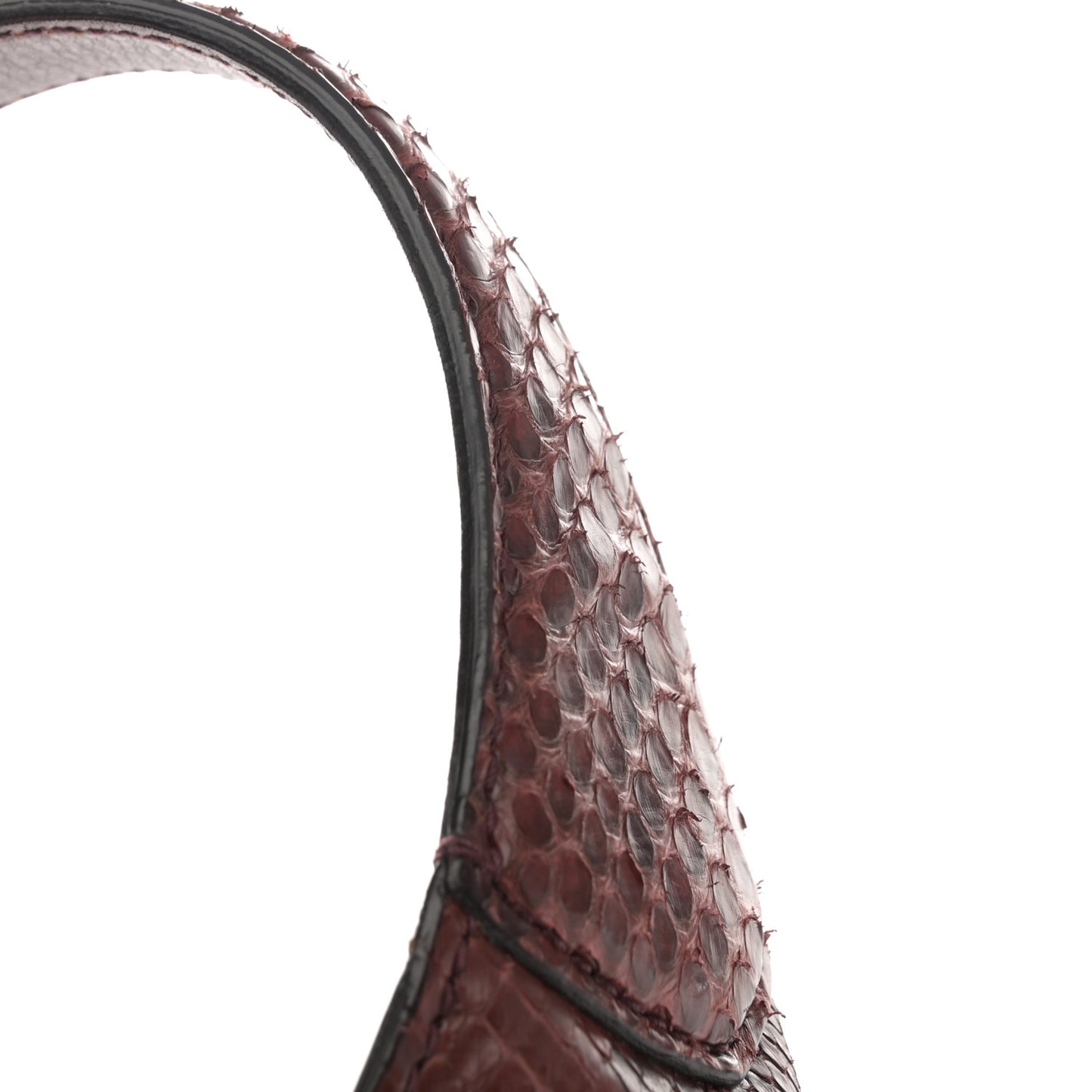 Snakeskin Large Jackie Shoulder Bag Red