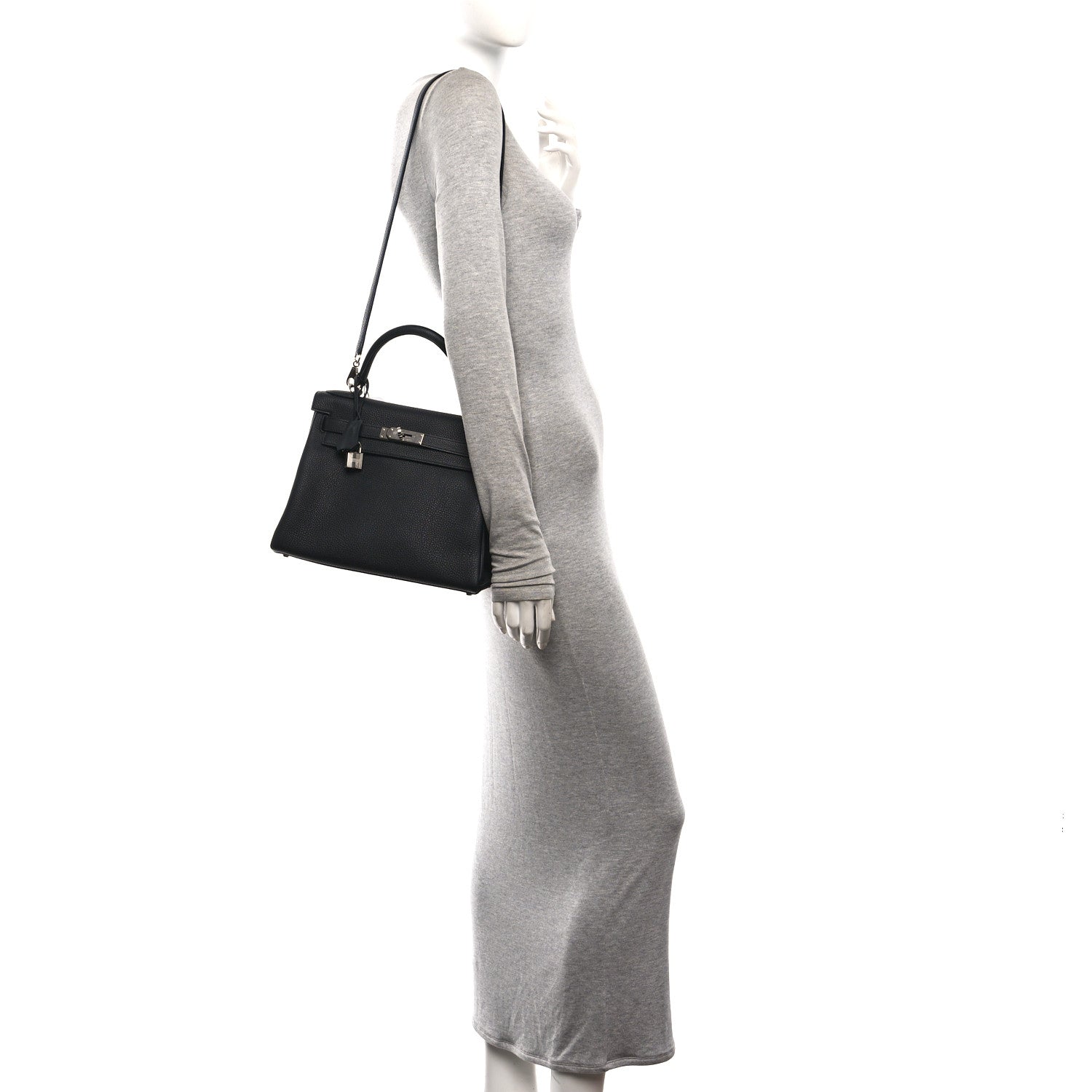 Hermes Togo Kelly Retourne 28 Black 2 of 7