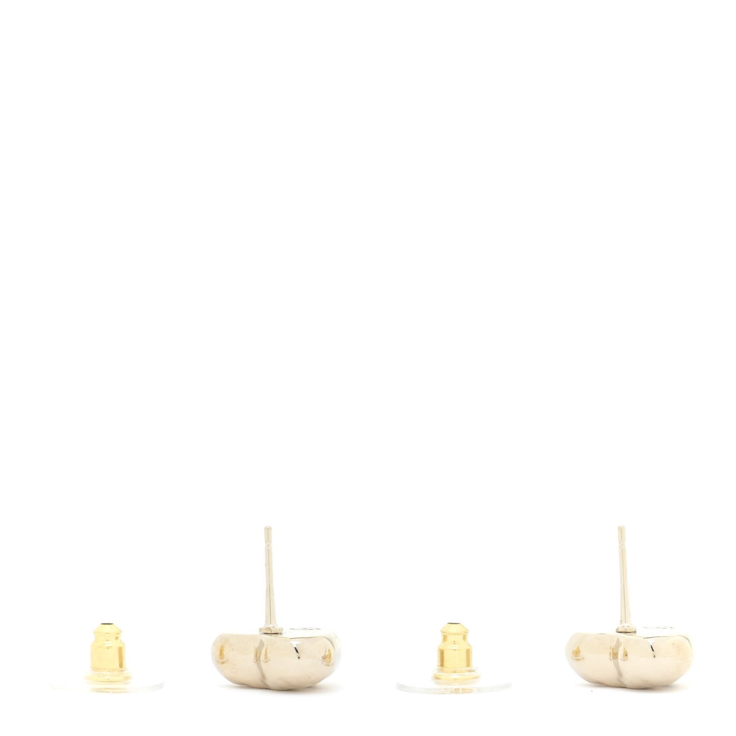 CC Heart Earrings Gold