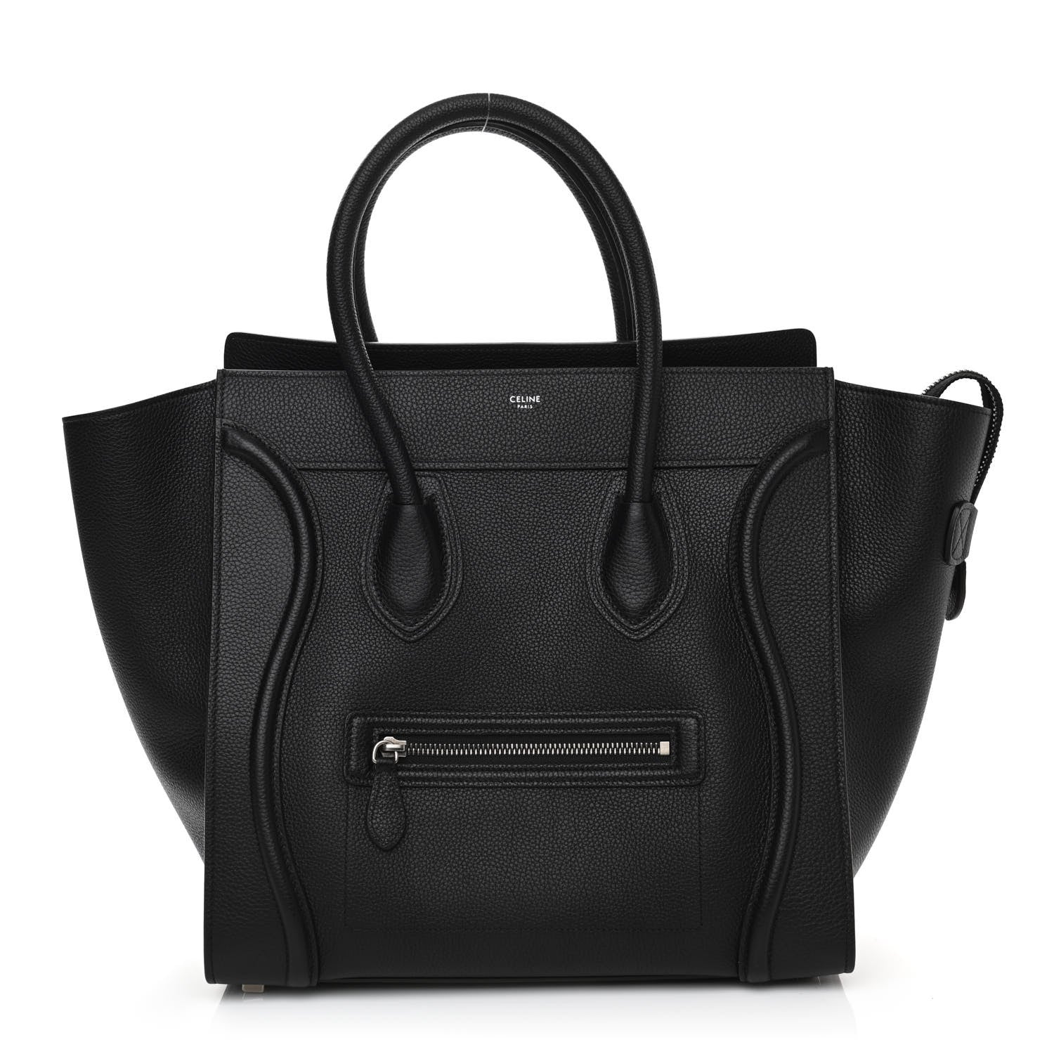 Celine Drummed Calfskin Mini Luggage Black 1 of 10