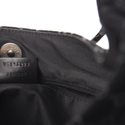 Gucci Suede Monogram Hobo Black 9 of 14