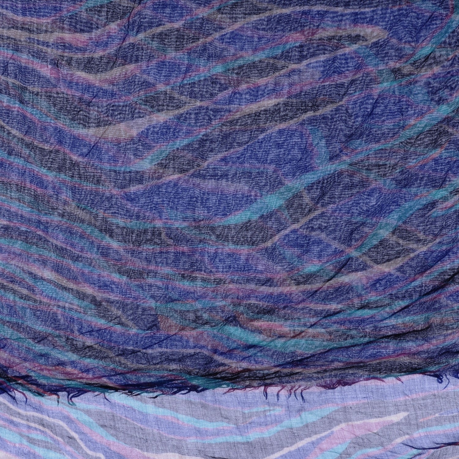 Louis Vuitton Cashmere Silk Zebra Stole Blue Lagon 5 of 5