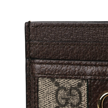 Gucci GG Supreme Monogram Ophidia Card Holder Brown 10 of 11
