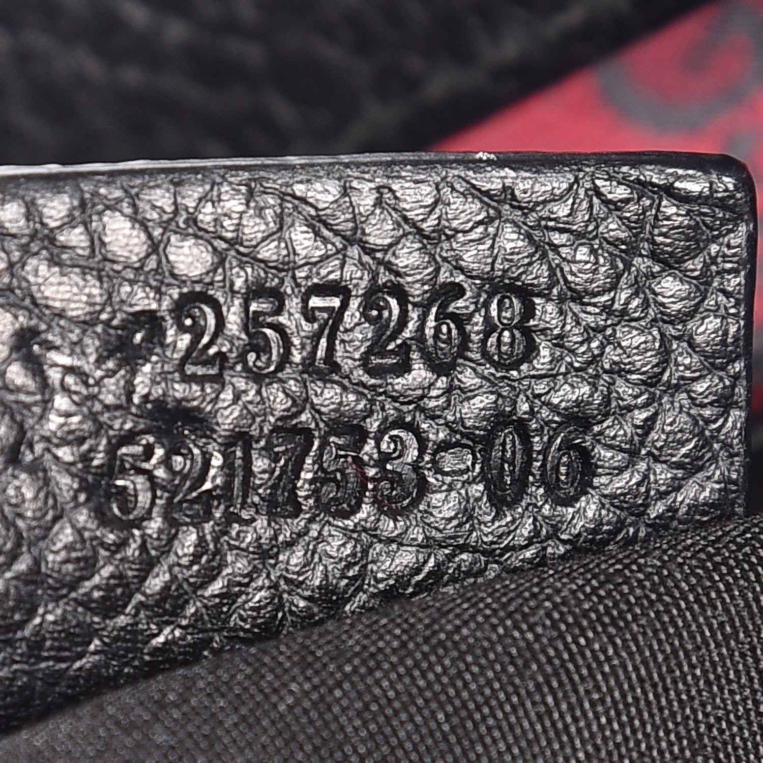 Gucci Denim Monogram Hobo Red 7 of 7