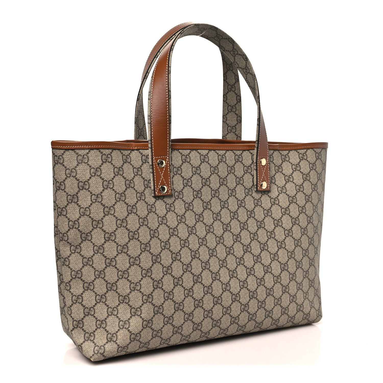 Gucci GG Plus Monogram Medium Signature Web Loop Tote Brown 3 of 10