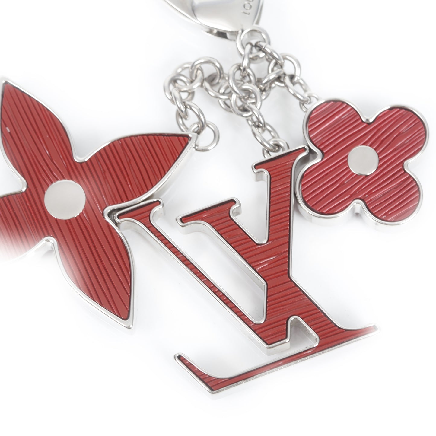 Fleur d Epi Bag Charm Rubis Red