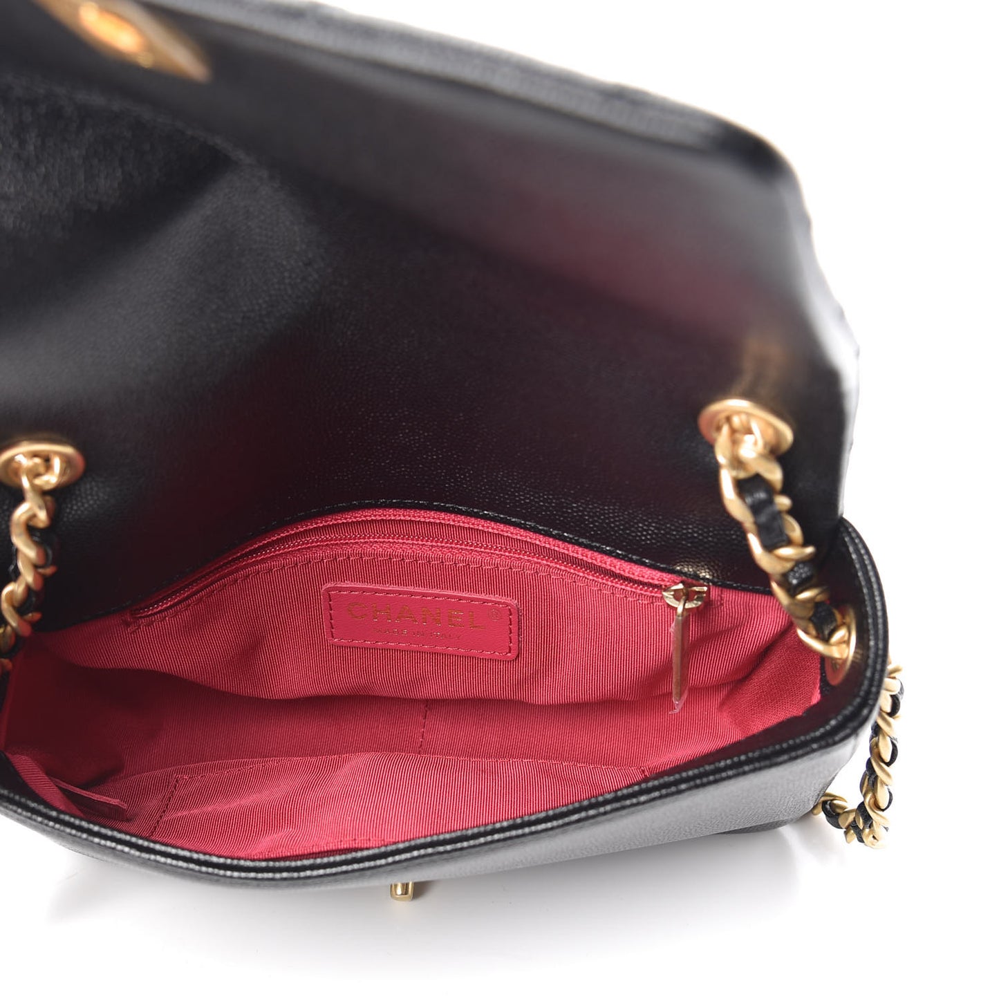 Caviar Quilted Small Fashion Therapy Flap Bag Black