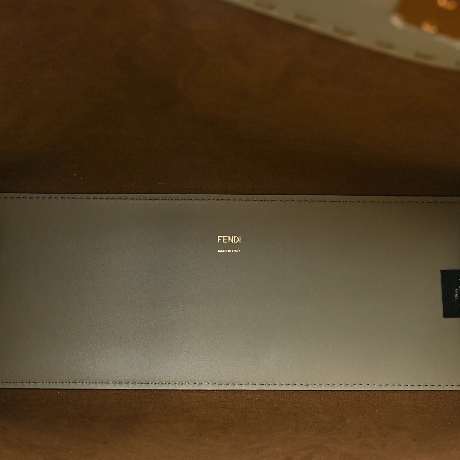 Fendi Vitello King Plexiglass Logo Embossed Medium Fendi Sunshine Shopper Tote Green Tea 5 of 9