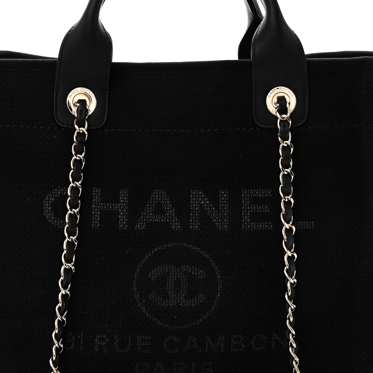 Mixed Fibers Small Deauville Tote Black