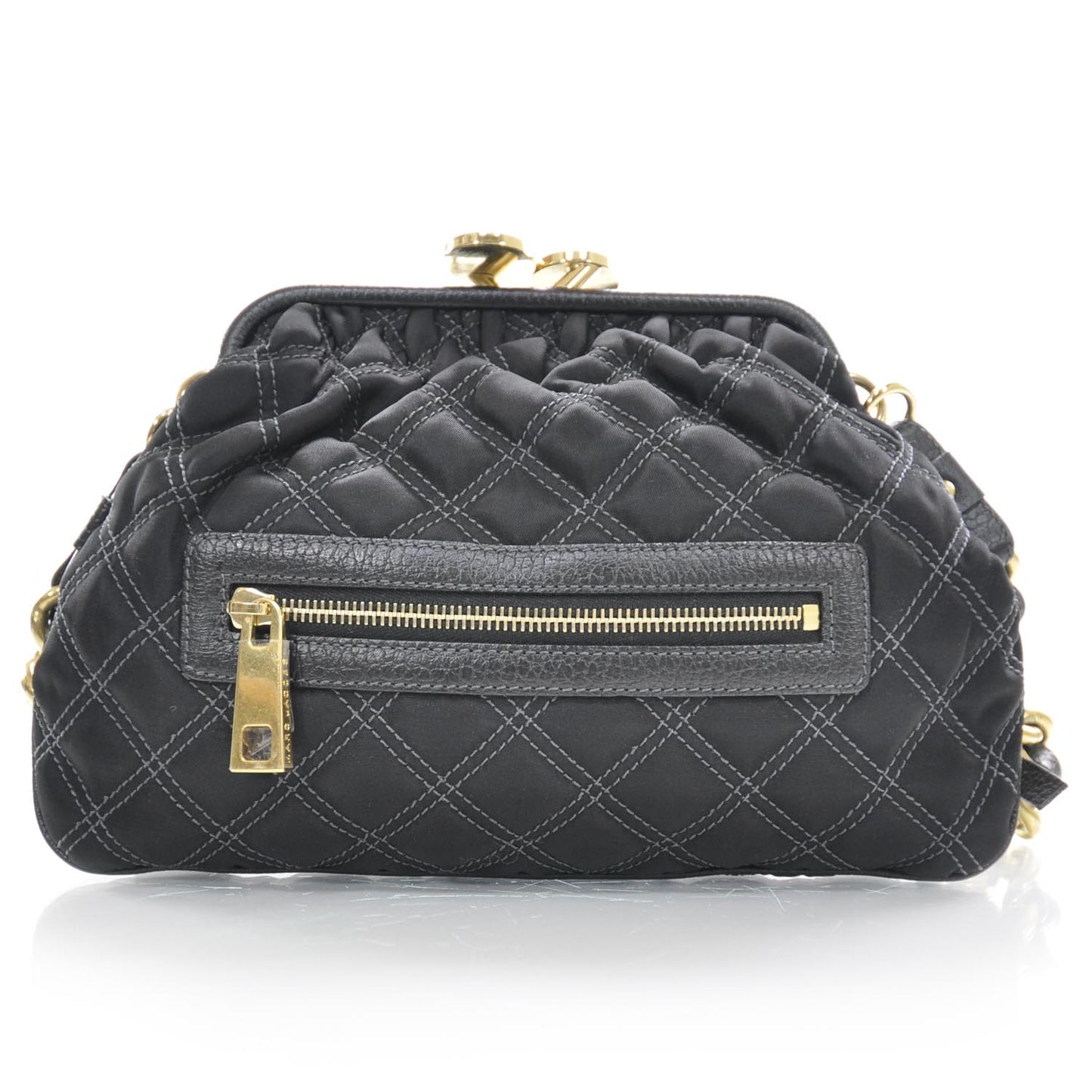 Nylon Quilted Little Stam Black