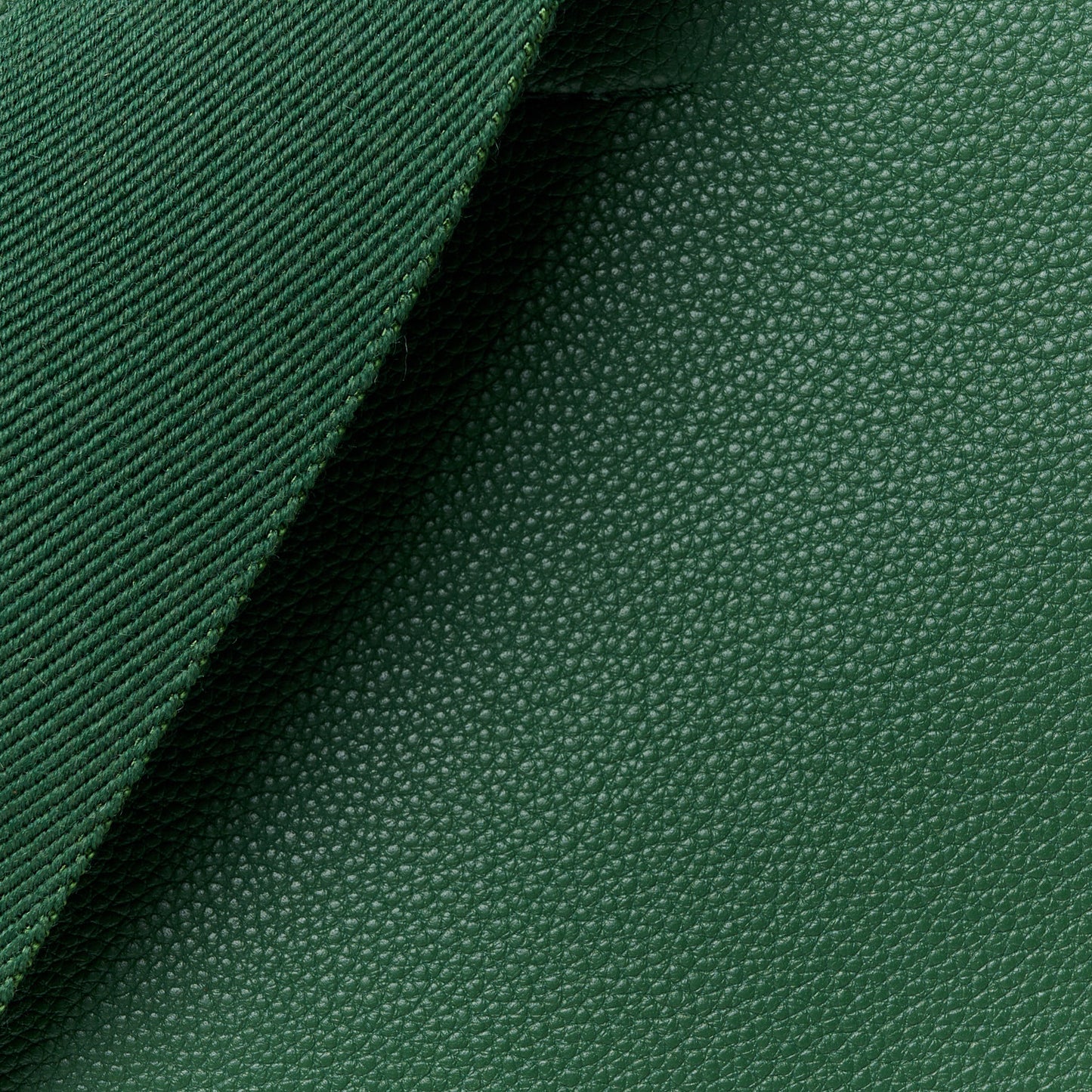 Soft Grained Calfskin Small Sangle Bucket Bag Malachite