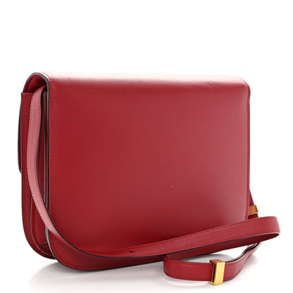 Celine Box Calfskin Medium Classic Box Flap Bag Dark Brick 3 of 10