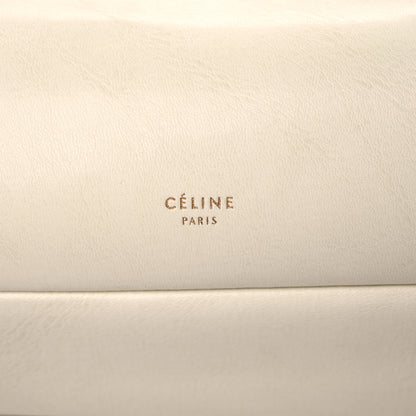 Celine Smooth Calfskin Eyelet Small Top Handle Bag White 6 of 16