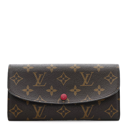 Louis Vuitton Monogram Emilie Wallet Fuchsia 1 of 10
