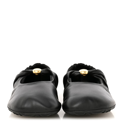 Loewe Lambskin Pebble Ballerina Flats 36 Black 3 of 8