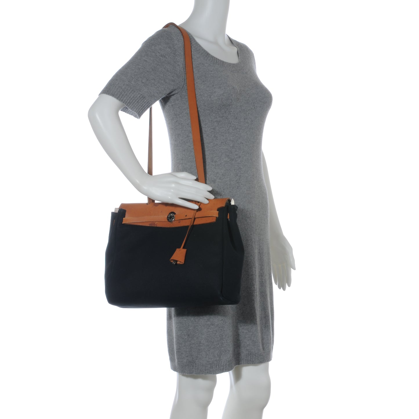 Toile HERBAG PM Natural and Black