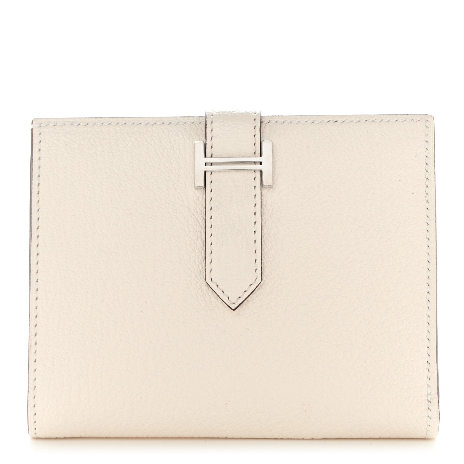 Hermes Chevre Mysore Bearn Compact Wallet Nata 1 of 9