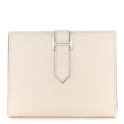 Hermes Chevre Mysore Bearn Compact Wallet Nata 1 of 9