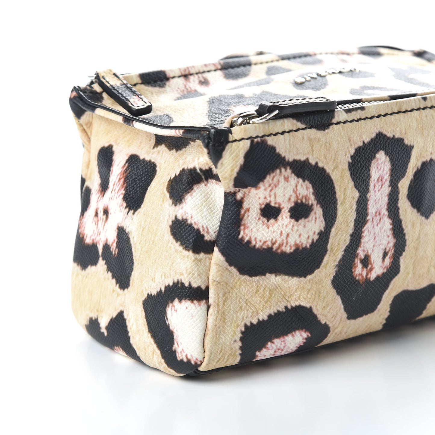 Calfskin Jaguar Print Mini Pandora Multicolor