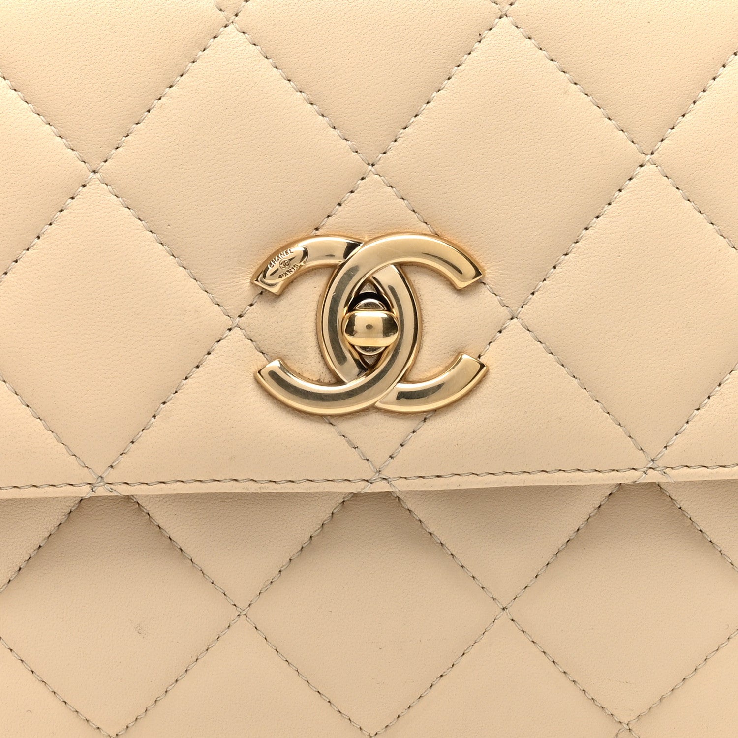 Chanel Lambskin Quilted Medium Trendy CC Flap Light Beige 8 of 12