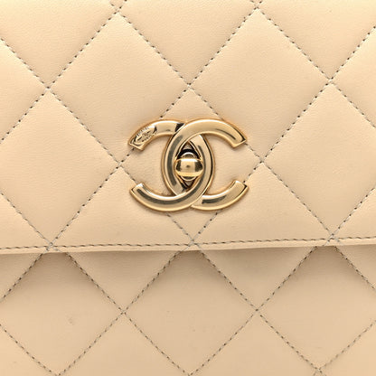 Chanel Lambskin Quilted Medium Trendy CC Flap Light Beige 8 of 12