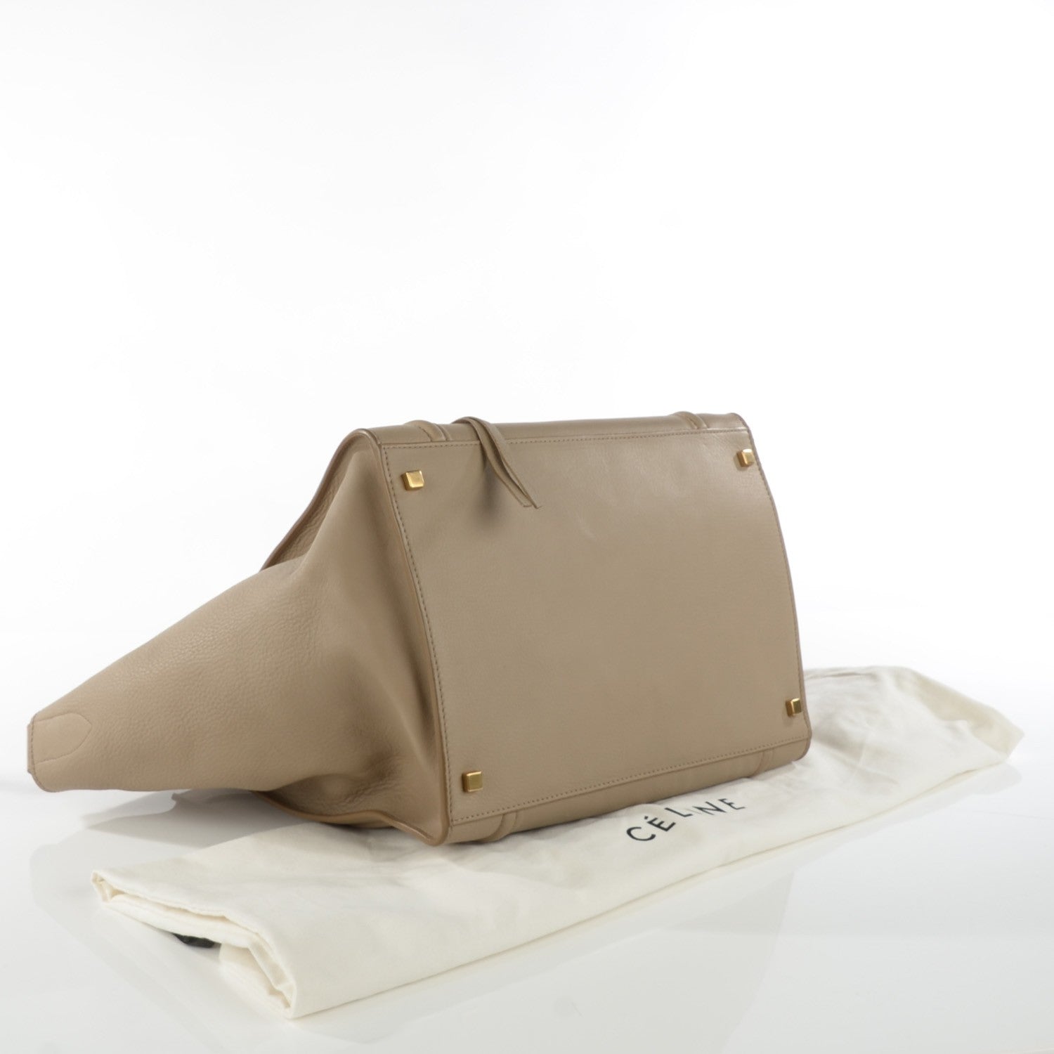 Celine Supple Calfskin Large Phantom Luggage Dune 4 of 7