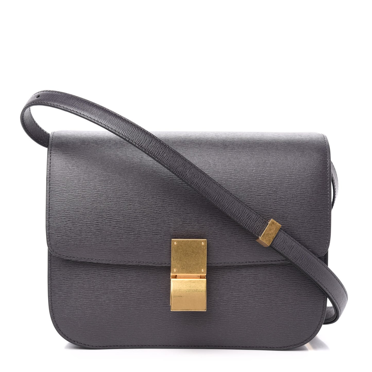 Liege Calfskin Medium Classic Box Flap Bag Liquorice