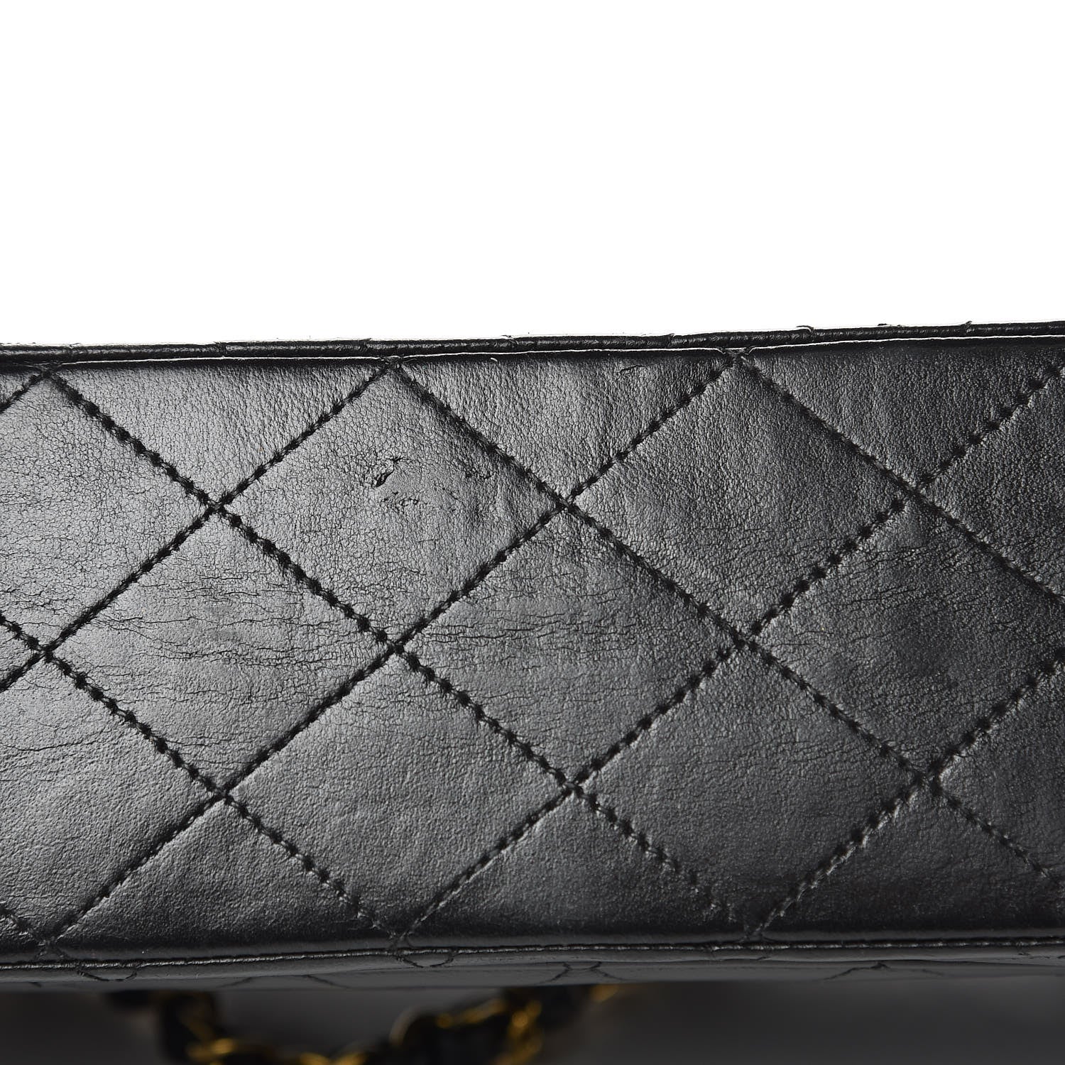Chanel Lambskin Quilted Medium Double Flap Black 12 of 16