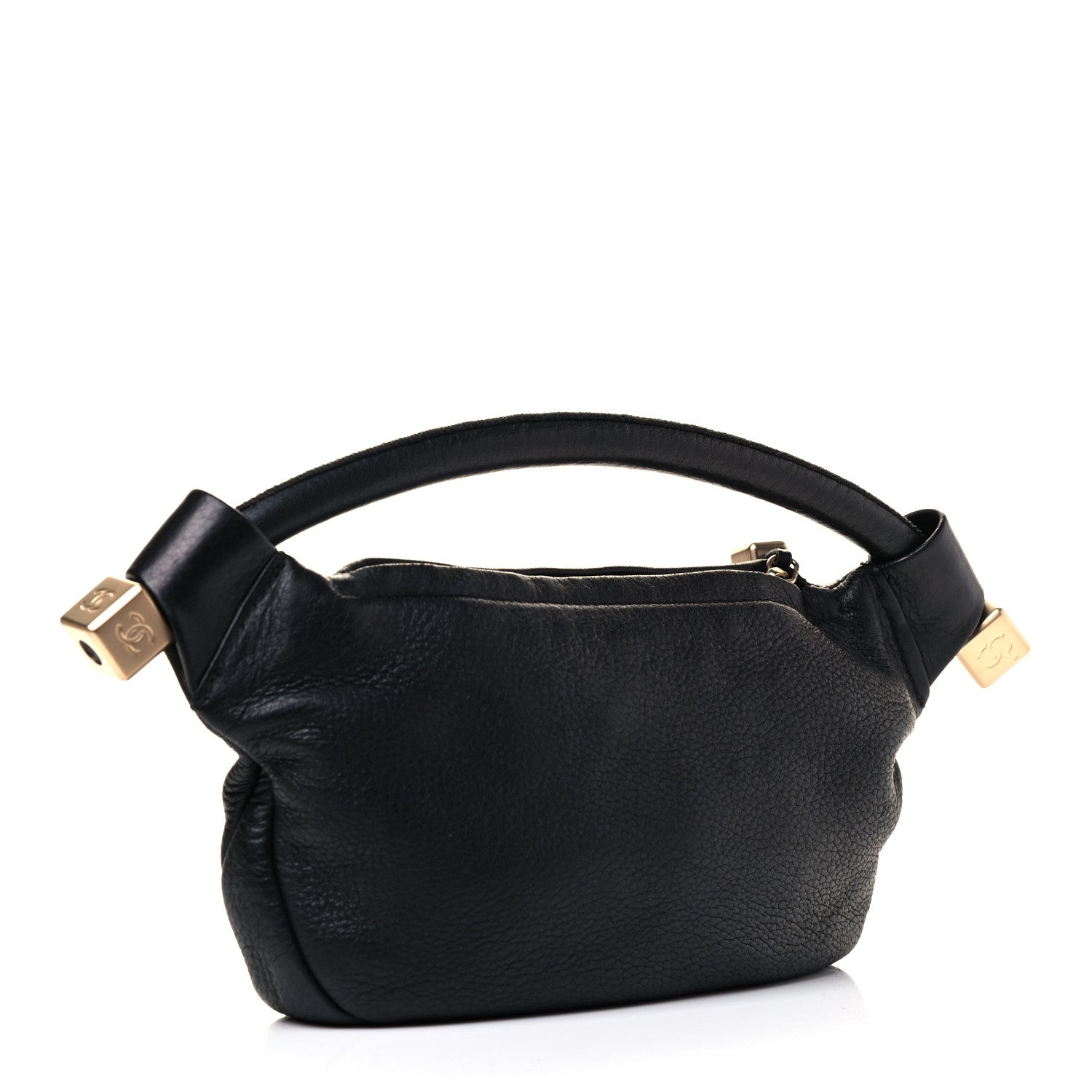 Chanel Grained Calfskin Tassel Hobo Black 2 of 4
