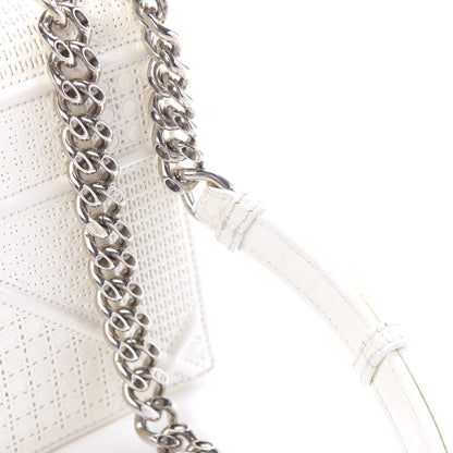 Christian Dior Patent Micro-Cannage Small Diorama Flap Bag White 13 of 15
