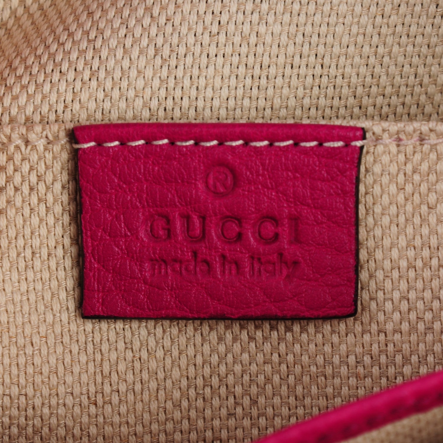 Gucci Cellarius Calfskin Small Soho Chain Shoulder Bag Bright Bouganville 6 of 7
