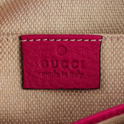 Gucci Cellarius Calfskin Small Soho Chain Shoulder Bag Bright Bouganville 6 of 7