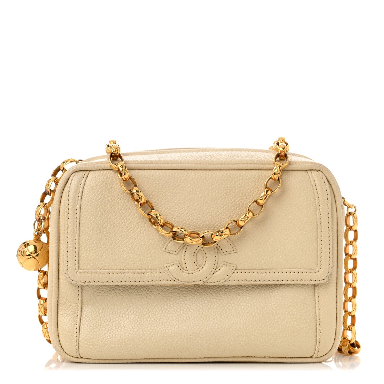 Chanel Caviar CC Camera Case Beige 1 of 14