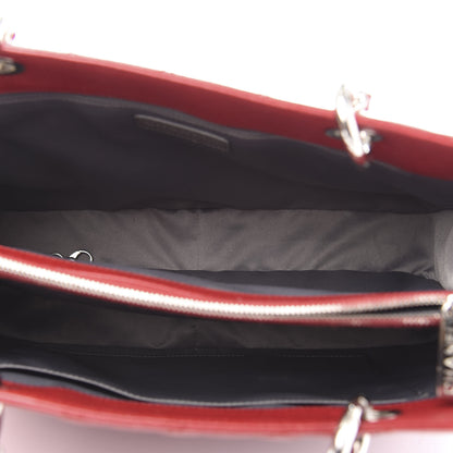 Chanel Caviar Quilted Grand Shopping Tote GST Red 5 of 12