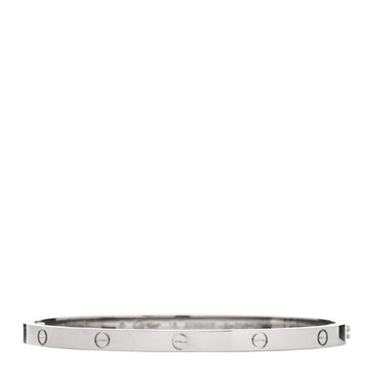 Cartier 18K White Gold Small LOVE Bracelet 16 1 of 8