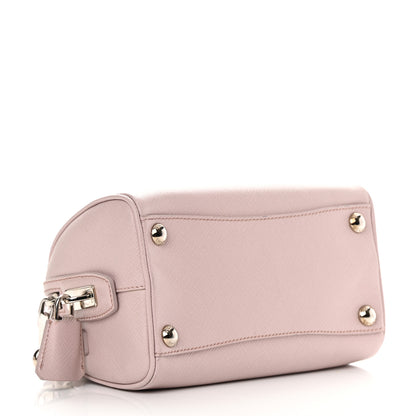 Prada Saffiano Lux Top Handle Crossbody Bag Mughetto 4 of 13