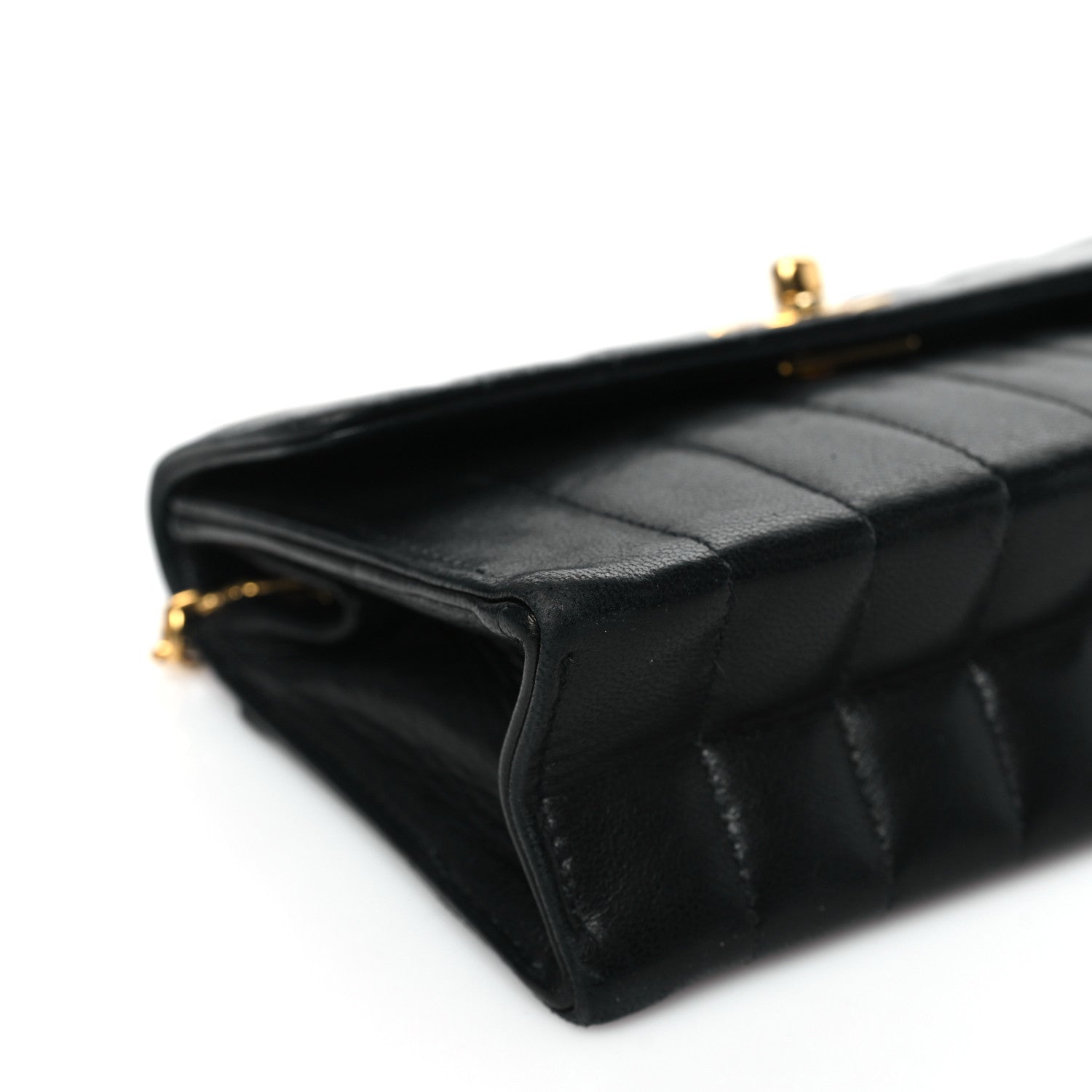 Chanel Lambskin Vertical Quilted Mini Flap Black 10 of 12