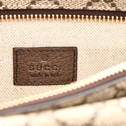 Gucci GG Supreme Monogram Textured Dollar Calfskin Blondie Belt Bag Beige Ebony New Acero 6 of 9