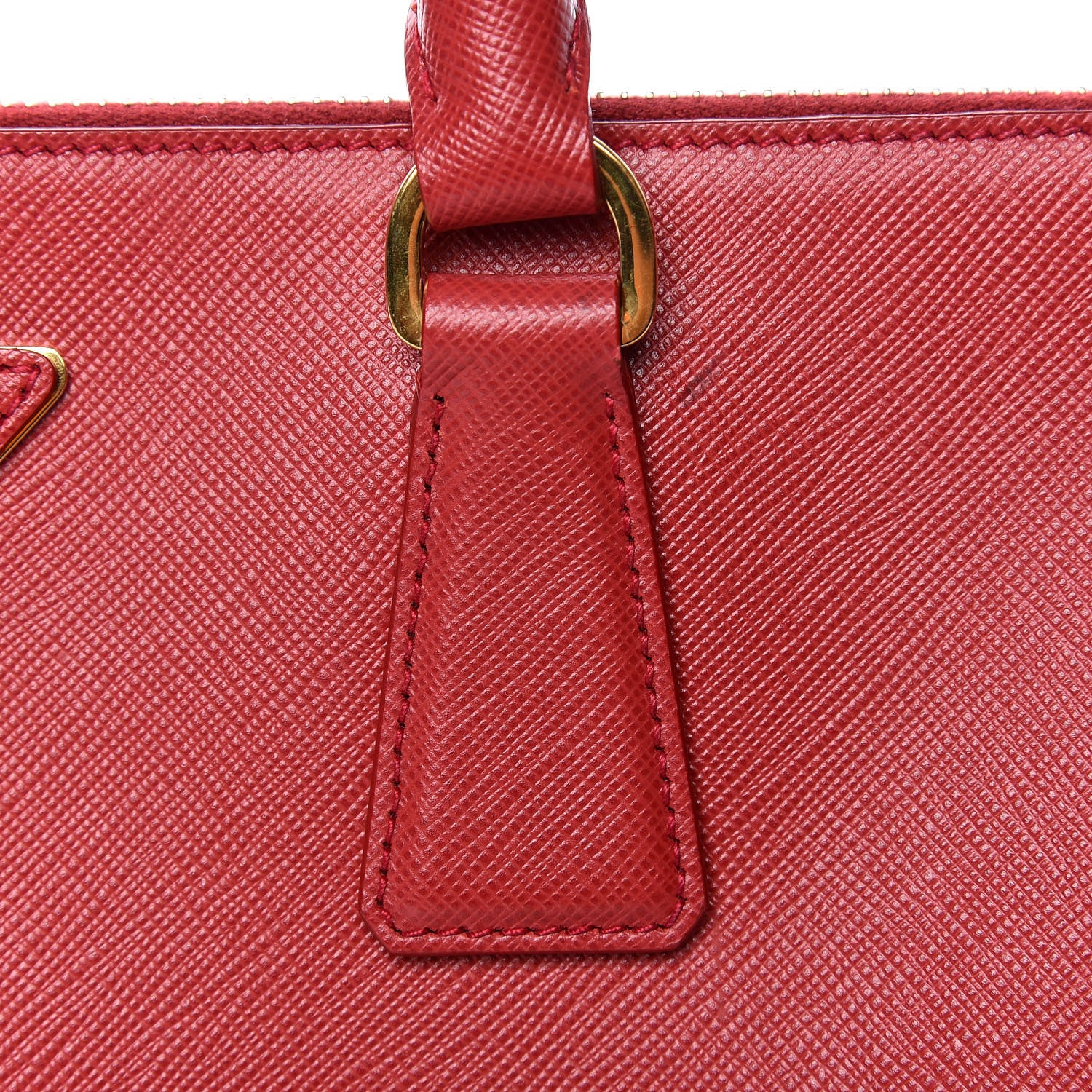 Prada Saffiano Medium Galleria Double Zip Tote Fuoco 12 of 16