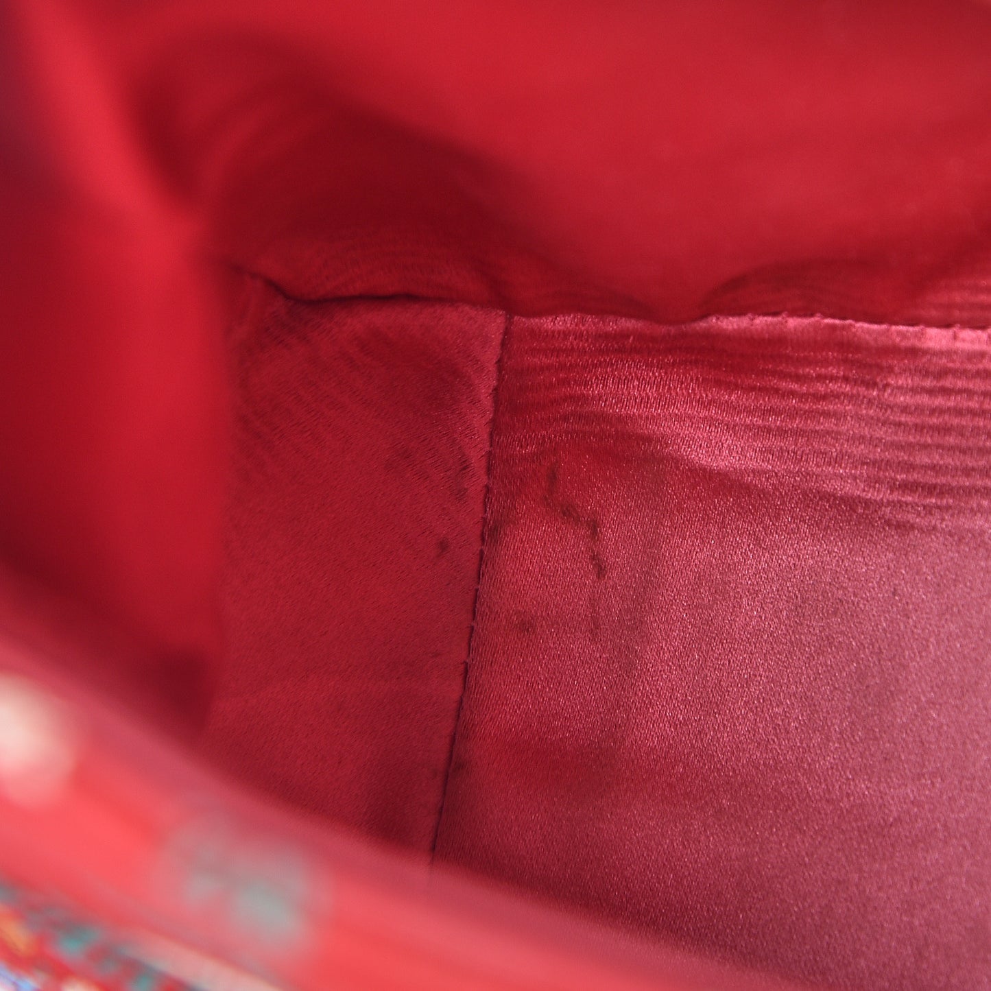 Jacquard Matelasse Floral Medium GG Marmont Shoulder Bag Red
