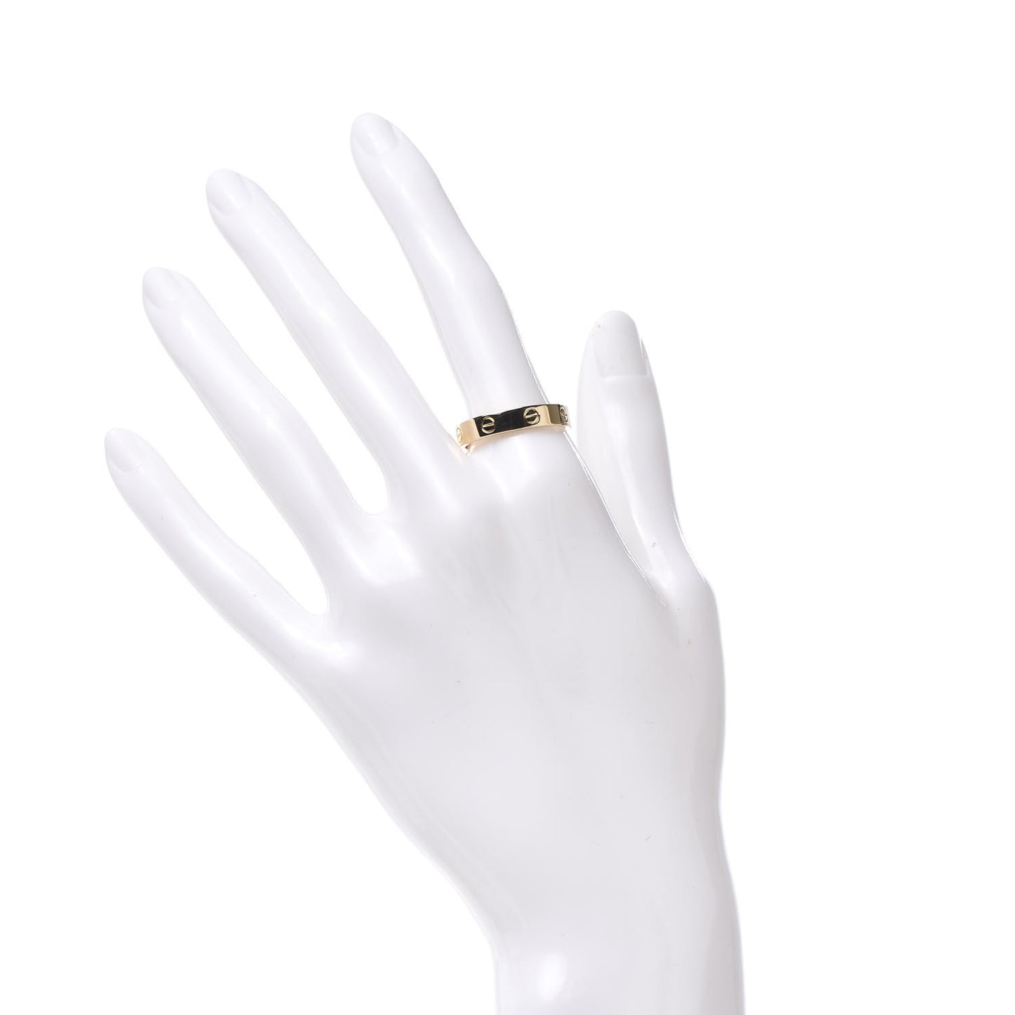 18K Yellow Gold 3.5mm LOVE Wedding Band Ring 58 8.25