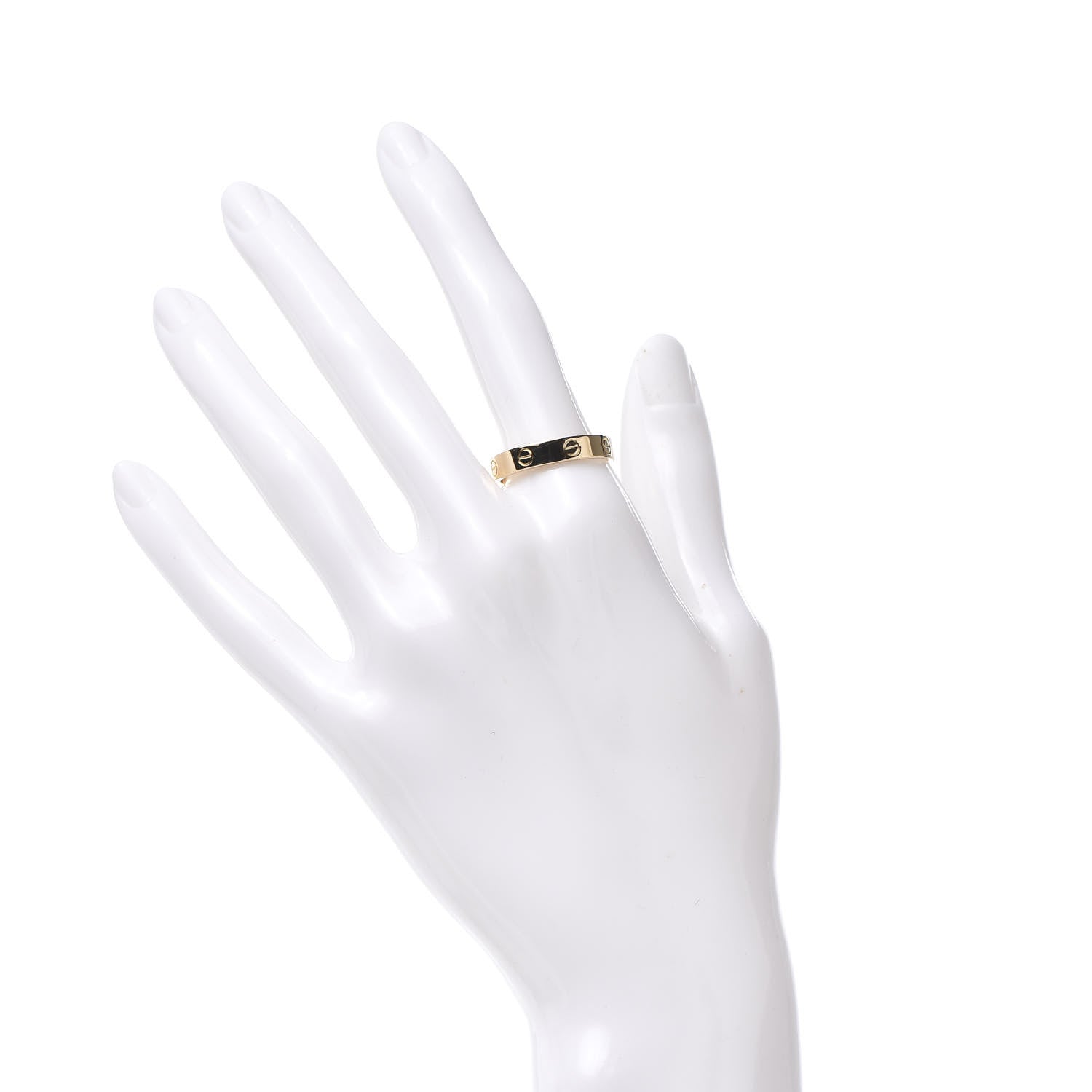 Cartier 18K Yellow Gold 3.5mm LOVE Wedding Band Ring 58 8.25 2 of 4