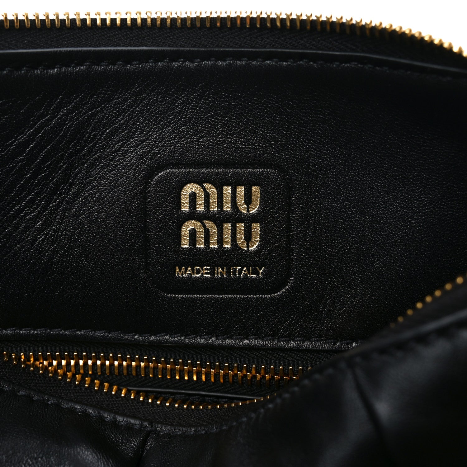 Miu Miu Nappa Joie Satchel Black 6 of 9
