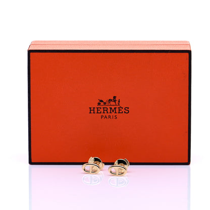 Hermes 18K Yellow Gold TPM Farandole Stud Earrings 7 of 7