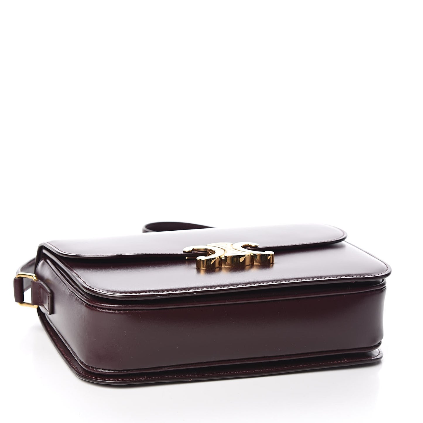 Shiny Calfskin Medium Triomphe Burgundy