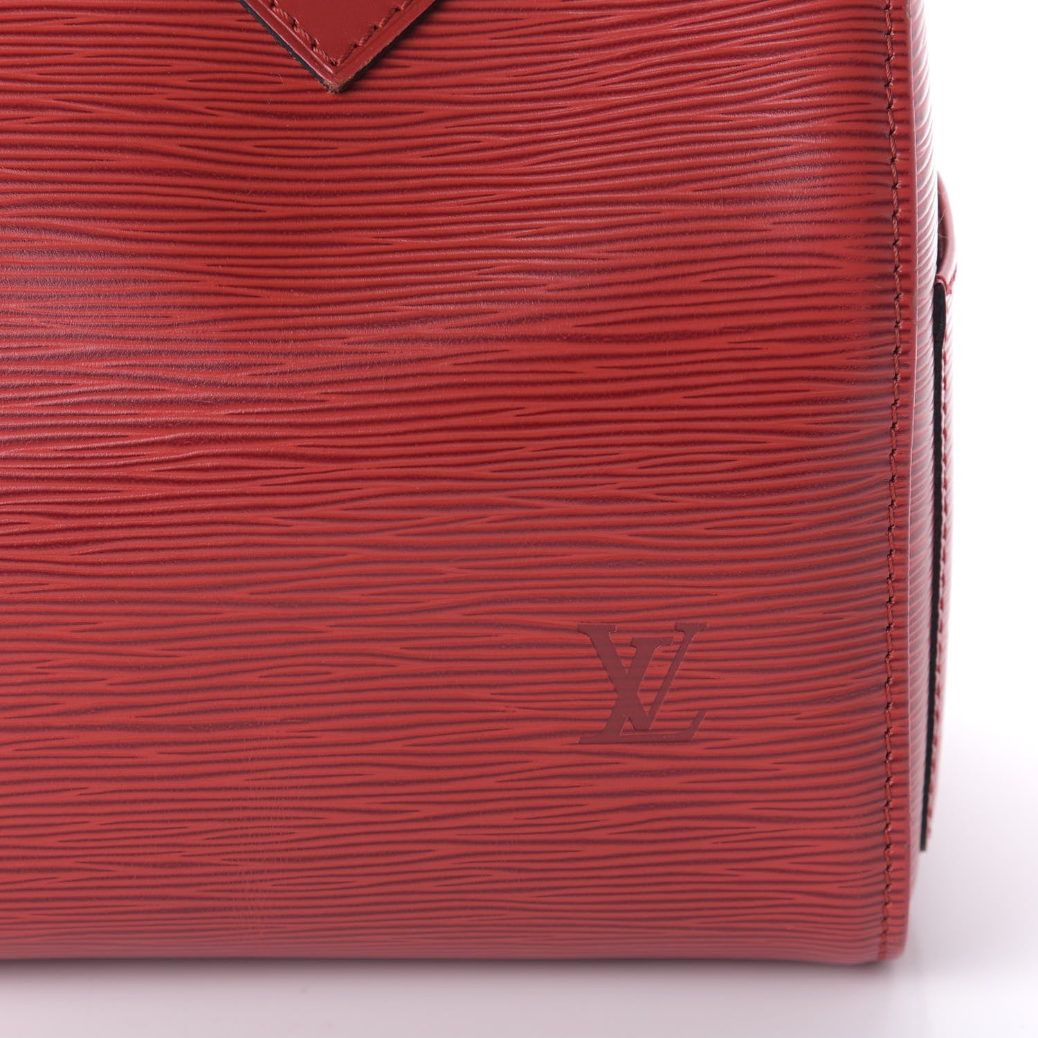 Louis Vuitton Epi Speedy 25 Castillan Red 10 of 11