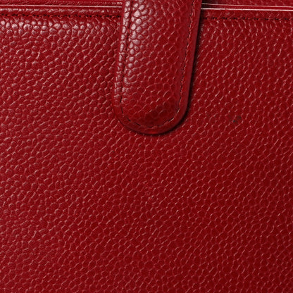 Chanel Caviar Timeless CC French Long Wallet Red 11 of 12