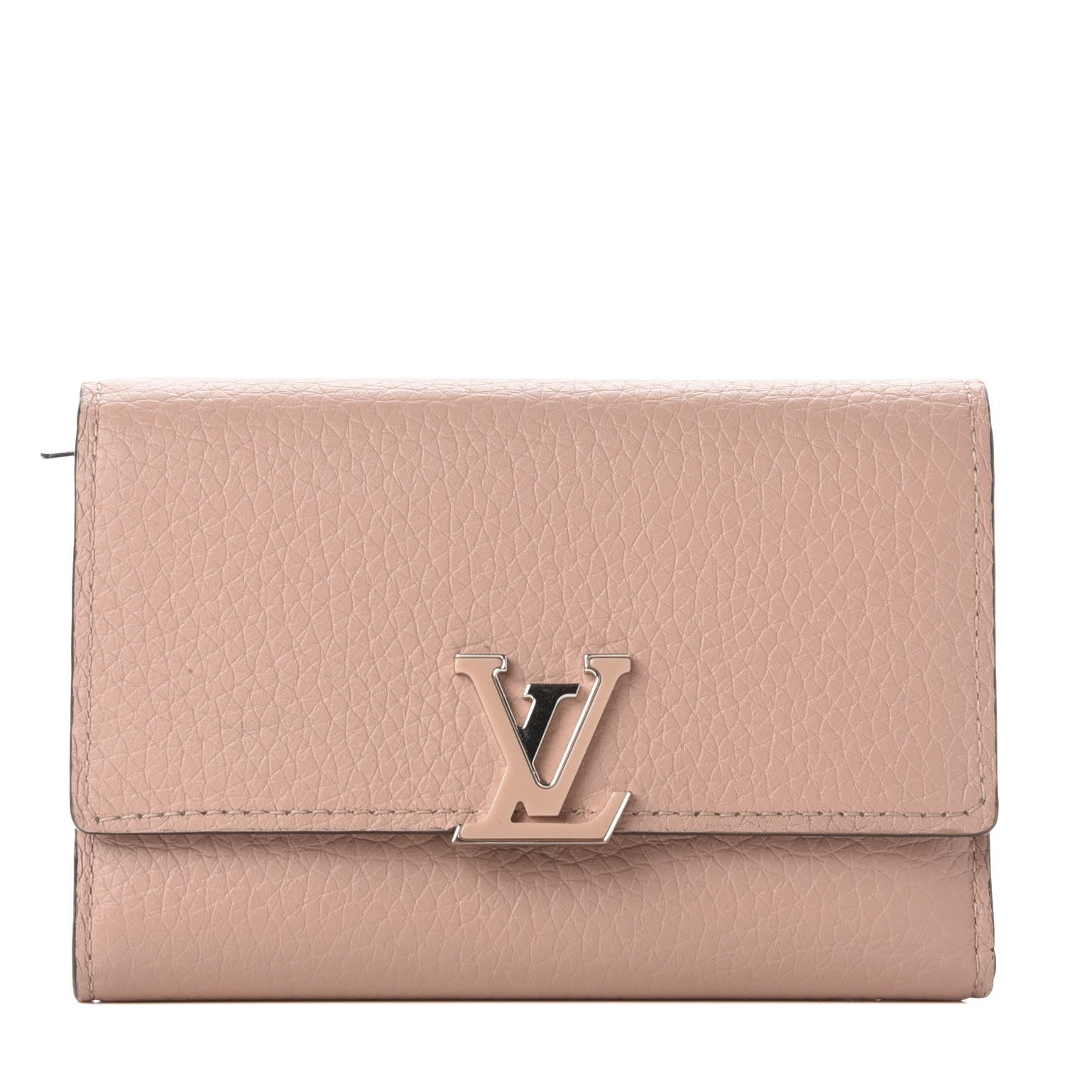 Louis Vuitton Taurillon Capucines Compact Wallet Magnolia 1 of 10