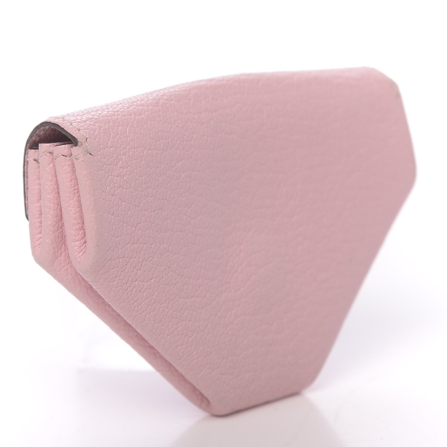 Hermes Chevre Mysore Le 24 Coin Purse Rose Sakura 3 of 7